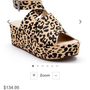 platform cheetah/leopard print sandals